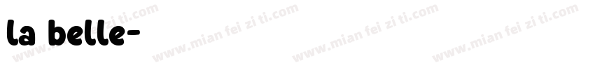 la belle字体转换